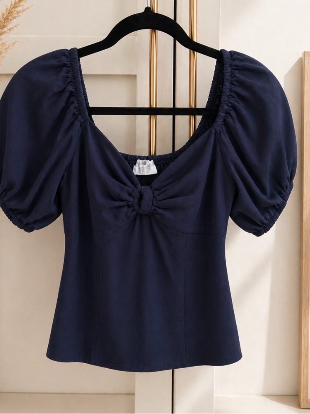 Navy blue summer crop top | Inspo Italian Summer